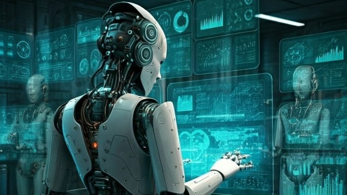 How is AI used in manufacturing robots?